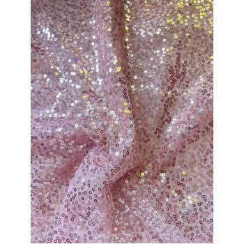 thumb_130x205cm Sequin Tablecloth - Rose Gold