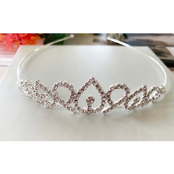 thumb_Silver Small Tiara Headband  -  Flower Girl, Ballet etc