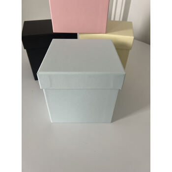 thumb_13cm Square Gift Box with Lid - Soft Blue