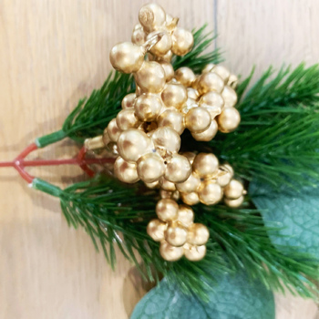 thumb_30cm -Gold Christmas Berry W/ Native Eucalyptus and Cyprus 