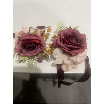 thumb_Corsage -  Rose - Burgundy/Eggplant