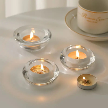 thumb_1pc Glass Tea Light Candle Holder Style 2