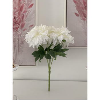 thumb_40cm - 7 Head Dahlia Bush - White