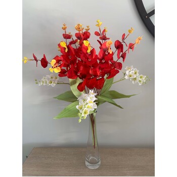 thumb_48cm Red Native Eucalyptus Leaf Bunch (Silver Dollar)