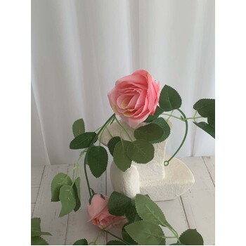 thumb_2.2m Pink Rose Garland with 10 Flowers