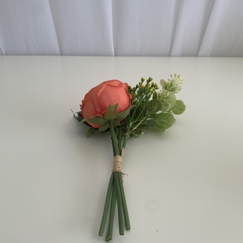 thumb_Orange Rose and Peony Small Bouquet or Floral Arrangement