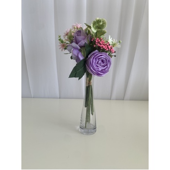 thumb_Light Purple Rose and Peony Small Bouquet or Floral Arrangement