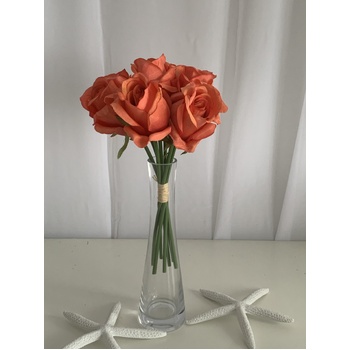 thumb_Burnt Orange 7 Head Rose Bouquet