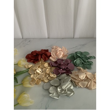 thumb_200 Silver Silky Rose Petals in organza pouch