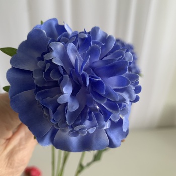 thumb_70cm Ruffled Carnation-Style Blooms - Blue