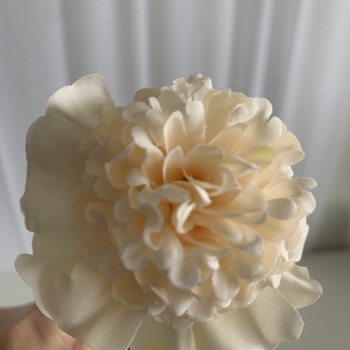 thumb_70cm Ruffled Carnation-Style Blooms - Cream