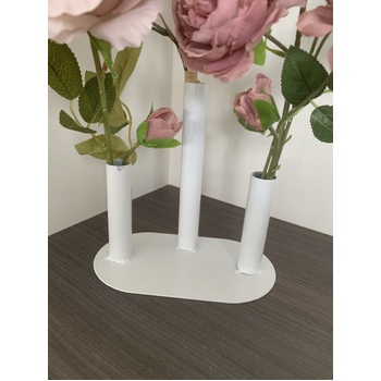 thumb_3 Tier Metal Tube Minimalistic Bud Vase Centerpiece