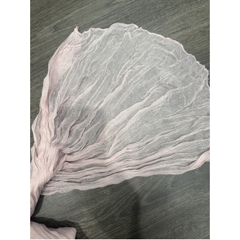 thumb_Extra Long 4m Soft Pink Cheesecloth Table Runner 90x400cm