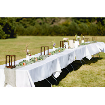 thumb_152x260cm Polyester Tablecloth - White Trestle 