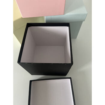 thumb_13cm Square Gift Box with Lid - Black