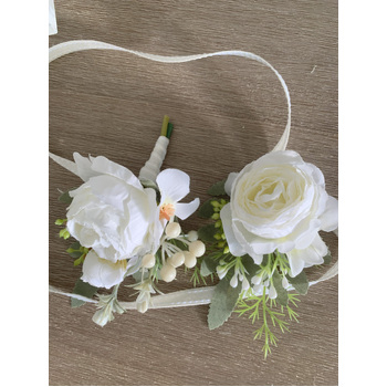 thumb_Corsage -  Peony Rose - White