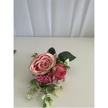 thumb_Pink Rose and Peony Small Bouquet or Floral Arrangement