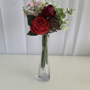 thumb_Red Rose and Peony Small Bouquet or Floral Arrangement