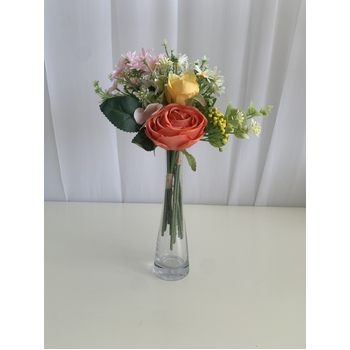 thumb_Orange Rose and Peony Small Bouquet or Floral Arrangement