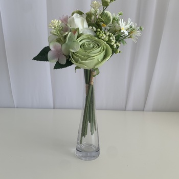 thumb_Soft Green Rose and Peony Small Bouquet or Floral Arrangement