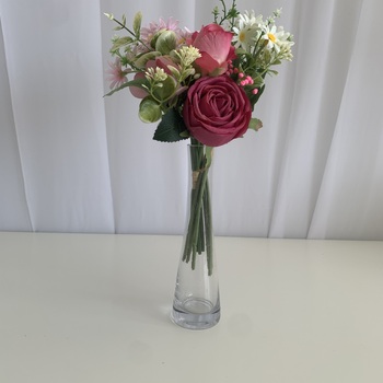 thumb_Fuchsia Rose and Peony Small Bouquet or Floral Arrangement