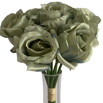 thumb_Soft Green 7 Head Rose Bouquet