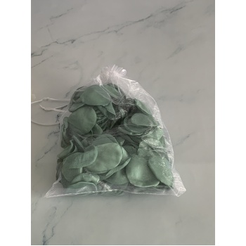 thumb_200 Green Silky Rose Petals in organza pouch