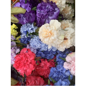 thumb_70cm Ruffled Carnation-Style Blooms - Purple