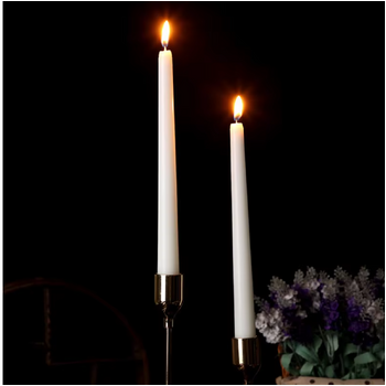 thumb_4pcs - 25cm White Wax (Taper) Dinner Candle Romantic Candlestick