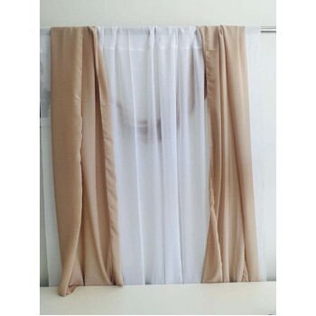 thumb_Beige 70cm x 4m Chiffon Table Runner