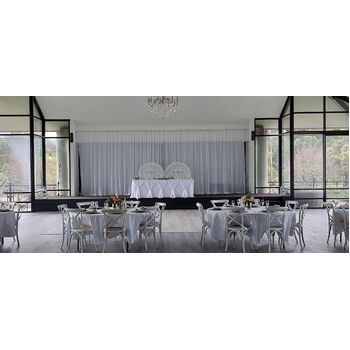 thumb_305cm Polyester  Round Tablecloth - Cream