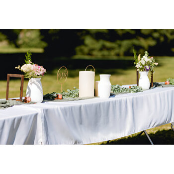 thumb_152x260cm Polyester Tablecloth - White Trestle 