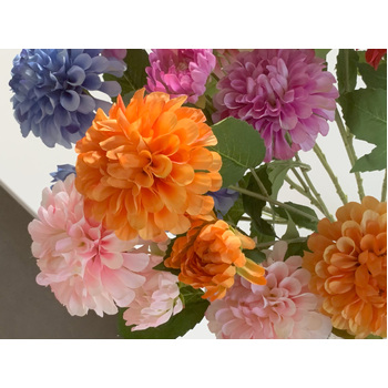 thumb_75cm - 3 Head Dahlia Flower Stem - Orange