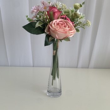 thumb_Pink Rose and Peony Small Bouquet or Floral Arrangement