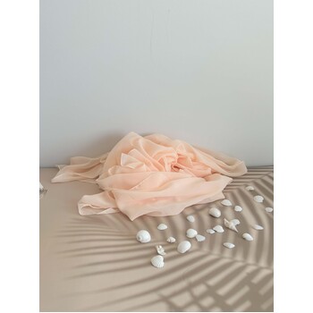 thumb_Nude Peach 70cm x 4m Chiffon Table Runner