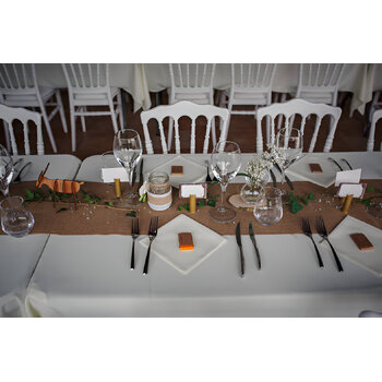 thumb_152x260cm Polyester Tablecloth - White Trestle 