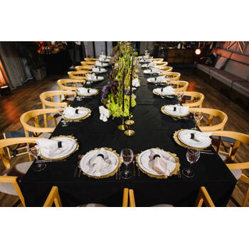 thumb_250x305cm Polyester Tablecloth -  Black Trestle (suits 6ft at 1m wide)