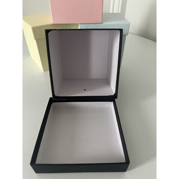 thumb_13cm Square Gift Box with Lid - Black