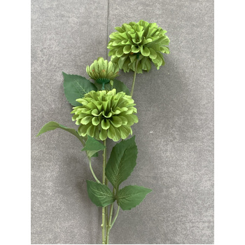 thumb_75cm - 3 Head Dahlia Flower Stem - Green