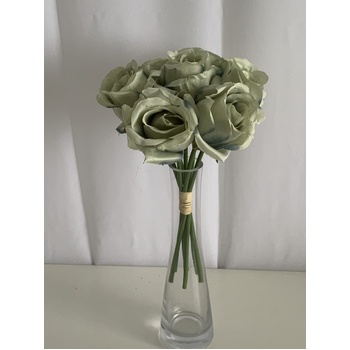 thumb_Soft Green 7 Head Rose Bouquet