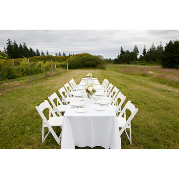 thumb_152x260cm Polyester Tablecloth - White Trestle 