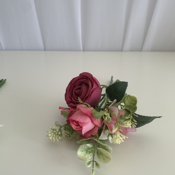 thumb_Fuchsia Rose and Peony Small Bouquet or Floral Arrangement