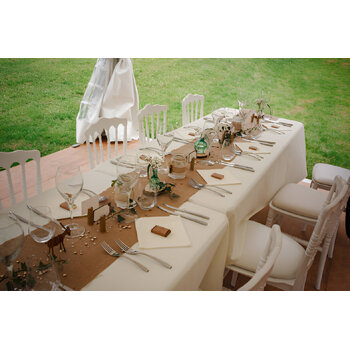 thumb_152x260cm Polyester Tablecloth - White Trestle 