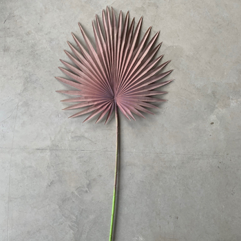 92cm Fan Palm Frond Leaf - 12 Colours Available [colours: Mauve]