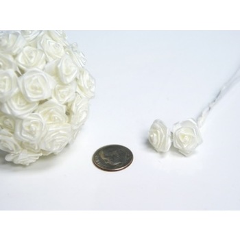 Ribbon Roses - Ivory - 144/pk