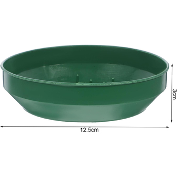 12.5cm Green Round Plastic Tray for Florist Foam