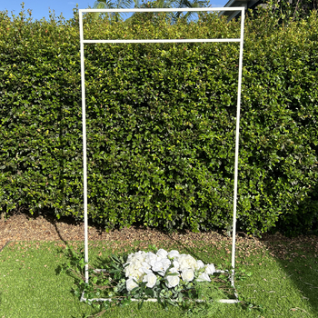  1mx1.8m Quality White Sign or Backdrop Stand,