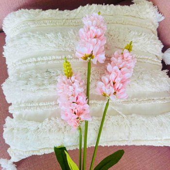 Hyacinth 3 Head - 88cm - Soft Pink