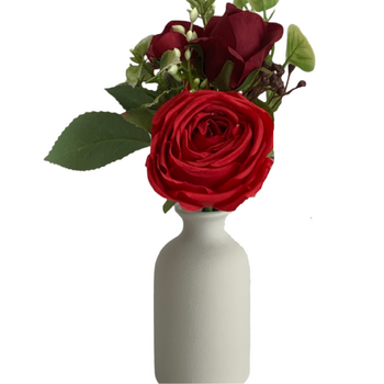 thumb_Red Rose and Peony Small Bouquet or Floral Arrangement