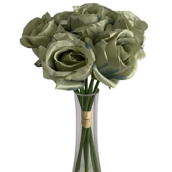 thumb_Soft Green 7 Head Rose Bouquet